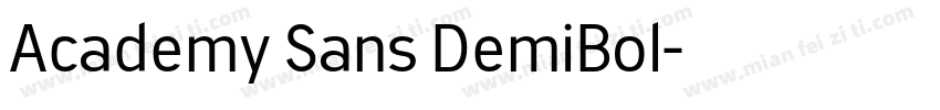 Academy Sans DemiBol字体转换